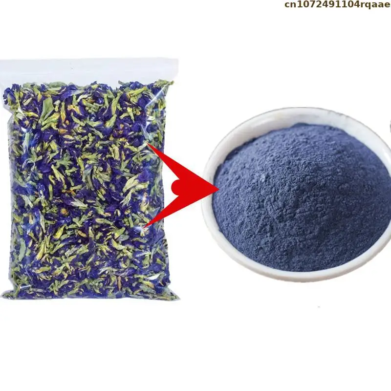 Natural Butterfly Orchid Powder Blue Butterfly Pea Flower Powder For Soap Organic Pigment Resin Jewelry Art Craft Accessories