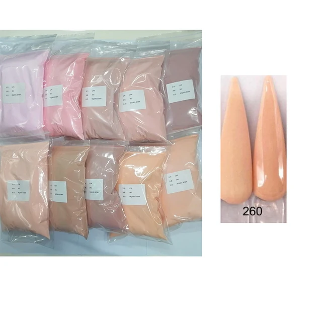 50g/100g Bulk Nude Nail Acrylpulver, 4 In1 Solid Colors Kristallpulver Verlängerung/Tauchen/Gravur Acryl Monomer Großhandel