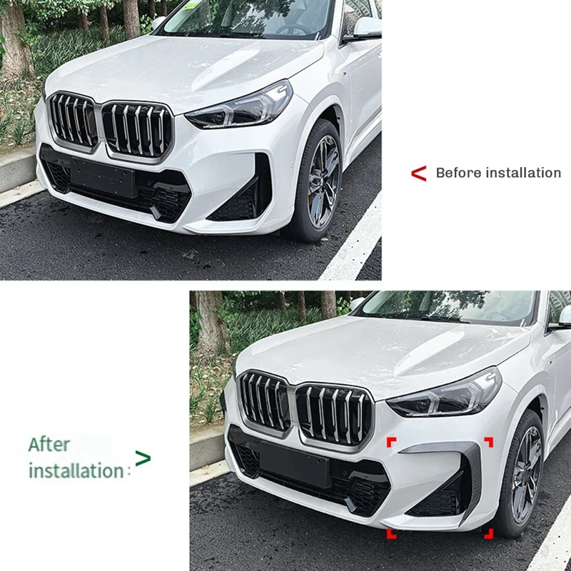 Front Spoiler Wind Knife For BMW X1 U11 IX1 20I 23I 30E 25E M35i M SPORT 2022-24 Bumper Surround Splitter