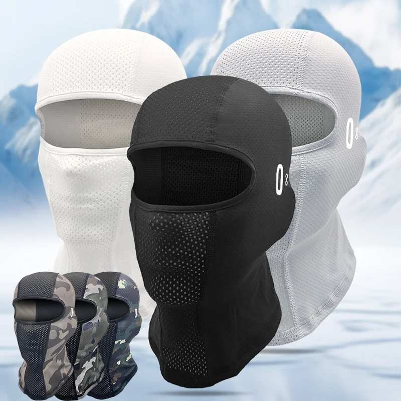 Máscara de Ciclismo Infantil Balaclava Respirável Anti-UV Protetor Solar 8-12 Anos Meninos Meninas Corta-Vento Refrescante Cobertura Total para Rosto e Pescoço