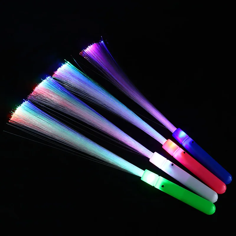 1 Pcs New Light Up Fiber Optic Wand Flashing Fairy Wand Led Light Up Toys Kids Party Toys Prom Birthday Party Fairy Wand Gifts