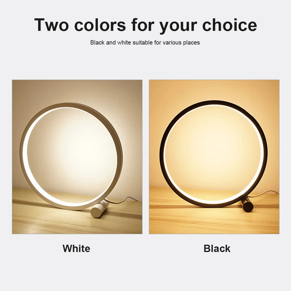 LED Table Lamp USB Desk Light Touch Dimmable Bedside Lamp 3 Colors LED Night Light Decoration Reading Light Study Lamp 15cm 25cm