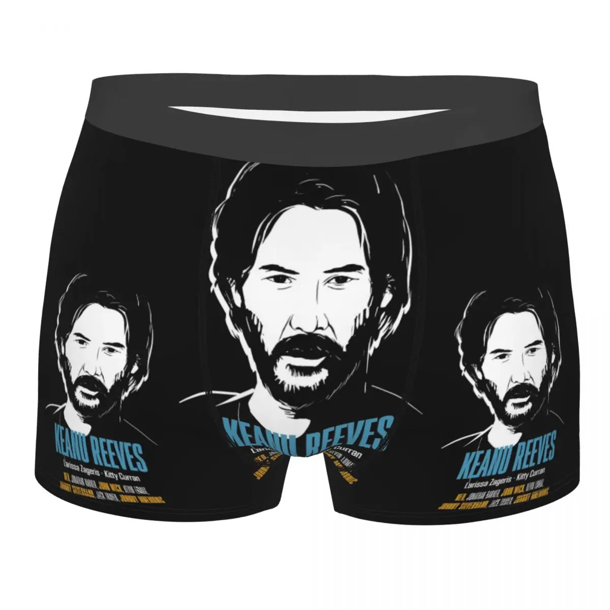 Keanu Reeves John Wick Boxer para homens, roupa interior altamente respirável, cuecas de alta qualidade, ideia do presente