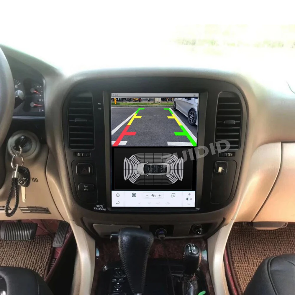 Wireless CarPlay For Toyota Land Cruiser 100 LC100 1999-2002 Car Radio Multimedia Android14 Auto Tesla Screen Player Bluetooth4G