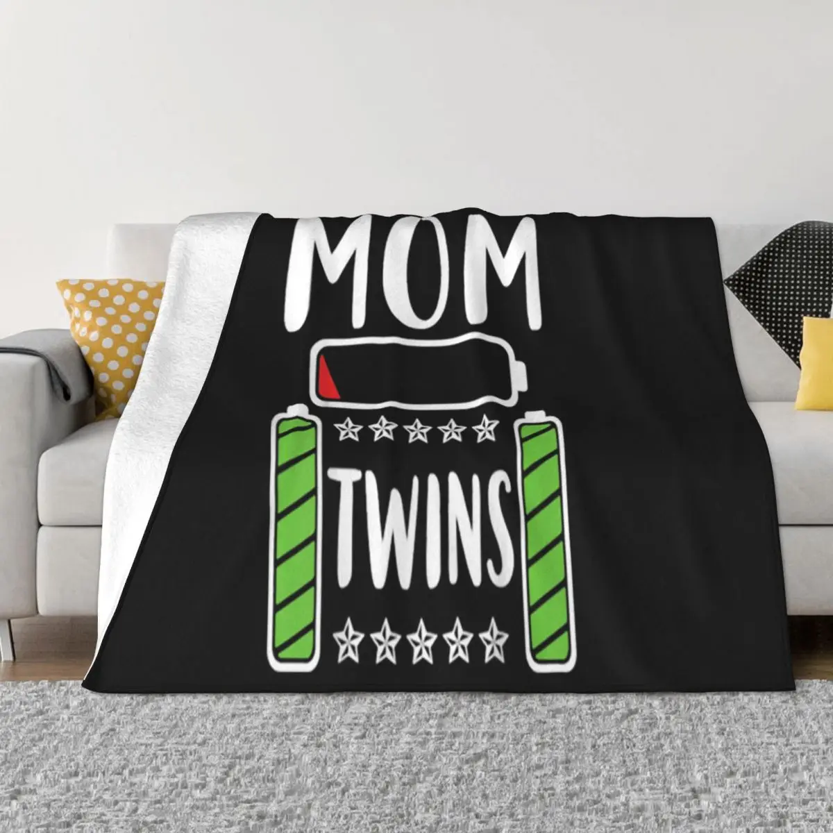 Official Mom Of Twins Son Daughter Happy Mama Mommy Mother Day Cute Creative Design Throw Blanket