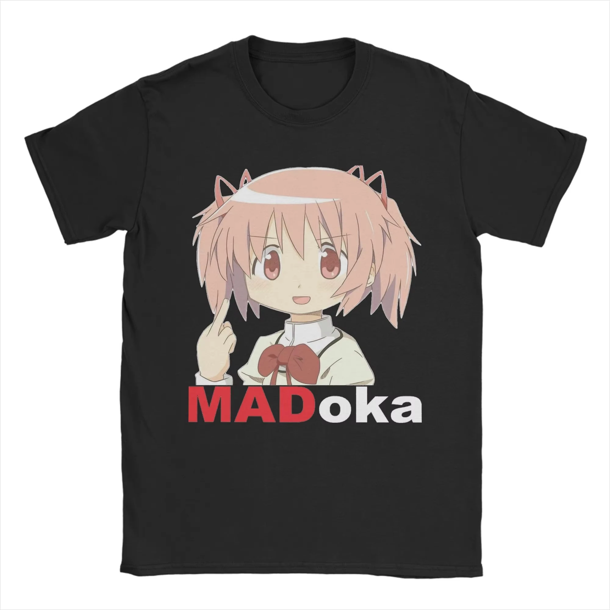 Puella Magi Madoka Magica Kyubey T-shirt Cute Kawaii Anime Graphic Print Men Women Cotton Short Sleeve Oversized Crew Neck Top