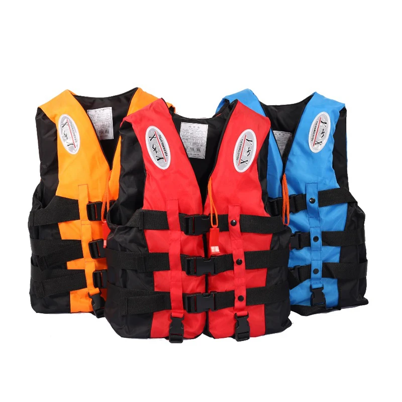 2022 S -XXXL Life Jacket for Adult Children with Pipe Outdoor Swimming Boating Skiing Driving Vest Survival Suit Polyester