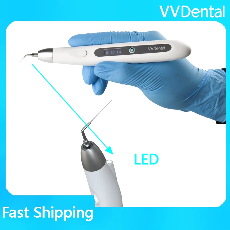 VVDental Sonic Endo Irrigator Activator LED Dental Cleaning Device for Thorough Oral Hygiene Root Canal Cleaning Endodontic Tool