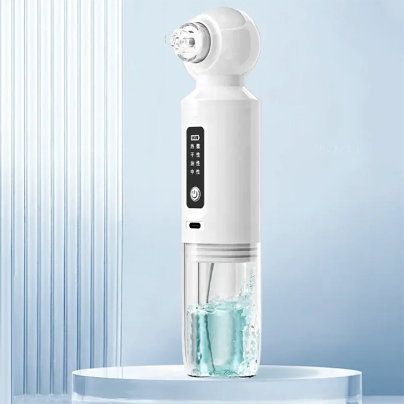 جهاز تجميل الفقاعات الصغيرة، منظف المسام الكهربائي، علاج حراري للوجه، إزالة الرؤوس السوداء للاستخدام المنزلي، مكنسة كهربائية محمولة #1