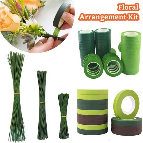 꽃 재배 테이프 자체 접착 꽃다발 꽃 스템 종이 테이프 포장 꽃집 DIY 와이어 꽃 스템 스틱 공급 웨딩 장식