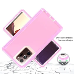 Shockproof Case For Samsung Galaxy Note 20Ultra 10 S24 S23 Ultra S22Plus S10 S21 Clear 3 in 1 PC TPU Heavy Duty Protection Cover