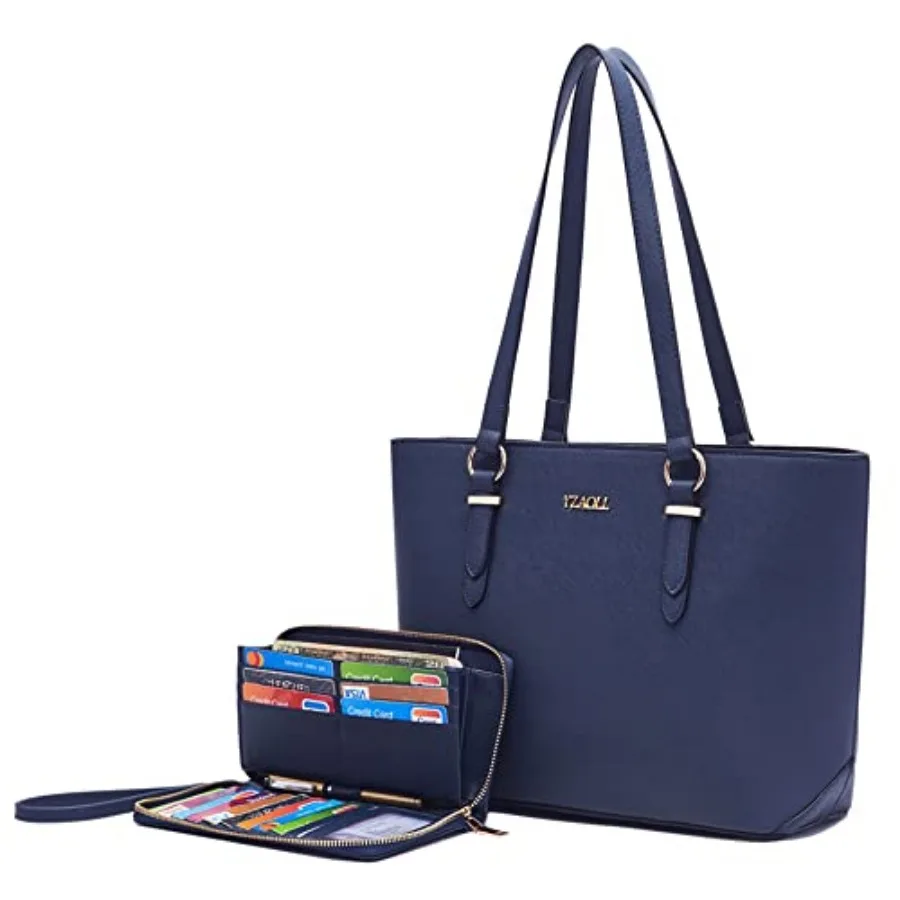 

Purses for Women Faux Leather Medium Large Tote Satchel Shoulder Purse Handbag Wallet set