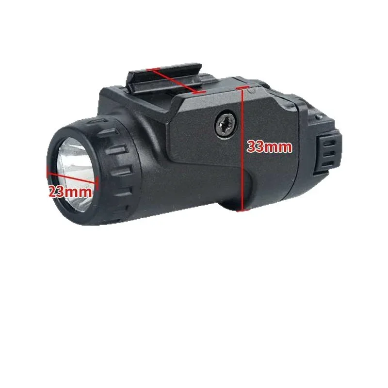 Compact Under Rail LED Torch Accessory Metal & Nylon Shell Hobby Mod Parts with Matching Screwdriver
