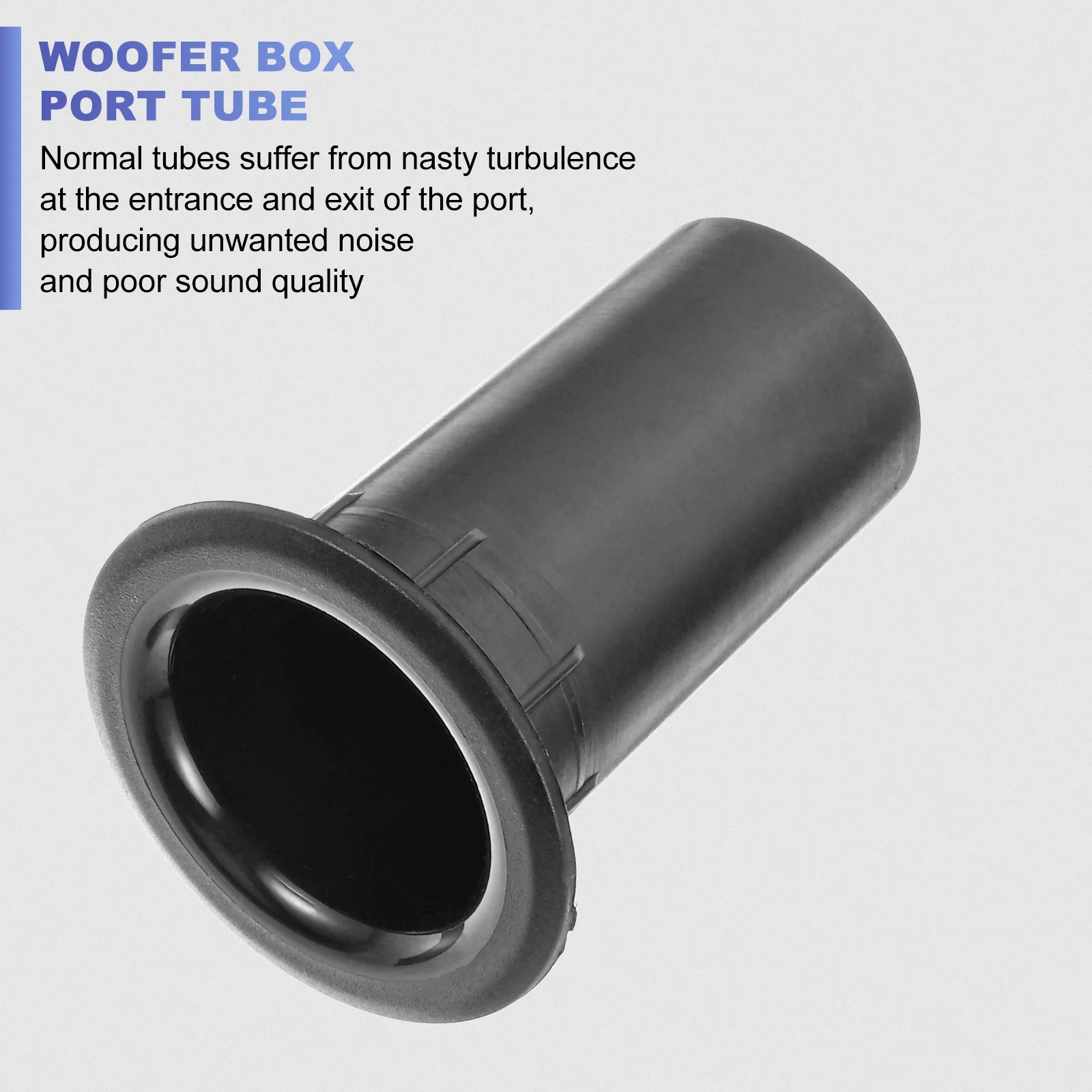 

8pcs Speaker Port Tubes Plastic Pilot Hole Subwoofer Bell Mouth 40mm Bass Reflex Tube Van Pipe Carrier Woofer Box