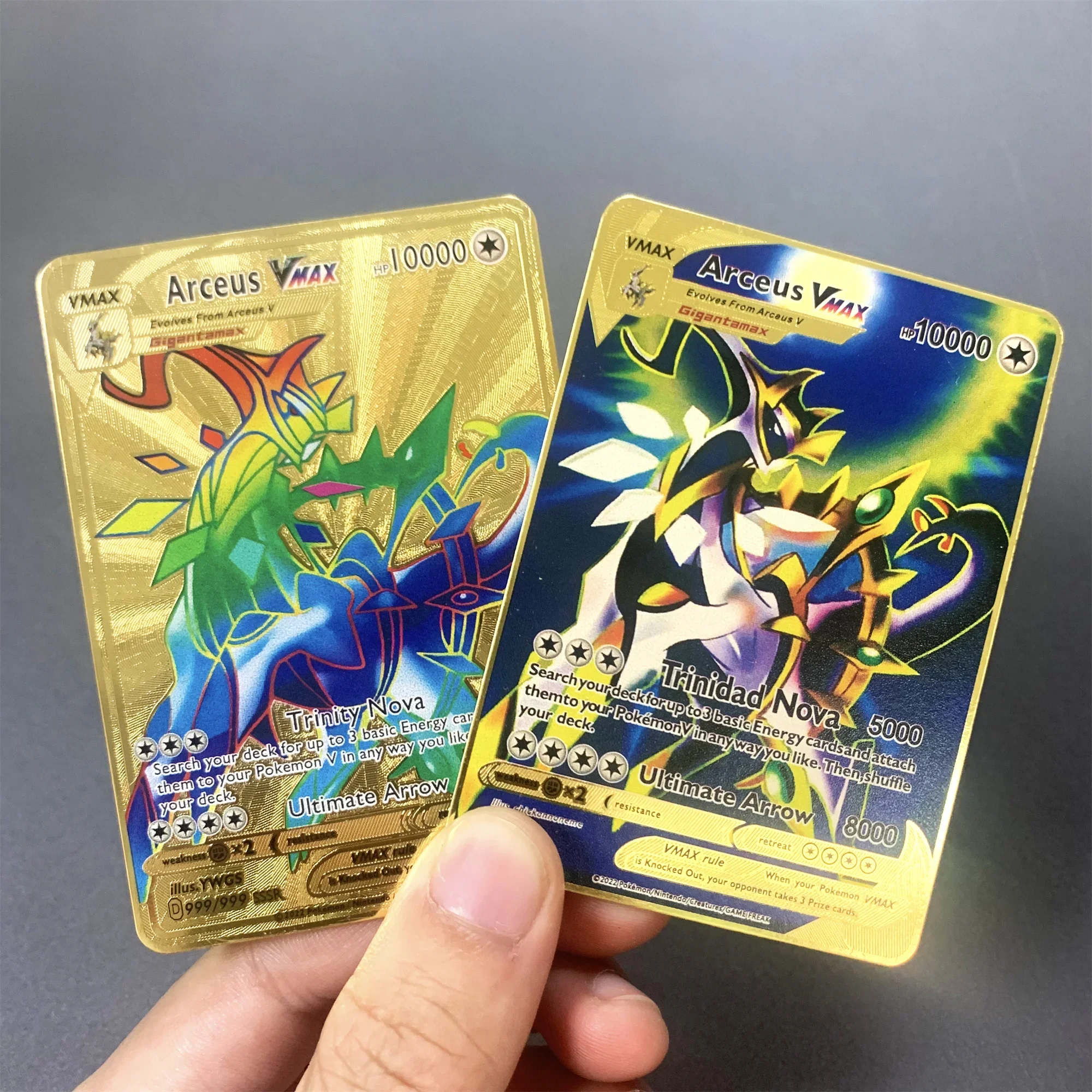 10000 포인트 피카추 Vmax 포켓몬 메탈 카드 영어 DIY Arceus Charizard 골든 카드 한정판 어린이 선물 컬렉션  카드 - AliExpress