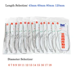 1pc Circular Knitting Crochet Needles Sewing Tools 43/60/80/120cm Stainless Steel DIY Weaving Crafts Needlework Tool 1.2mm-4.8mm