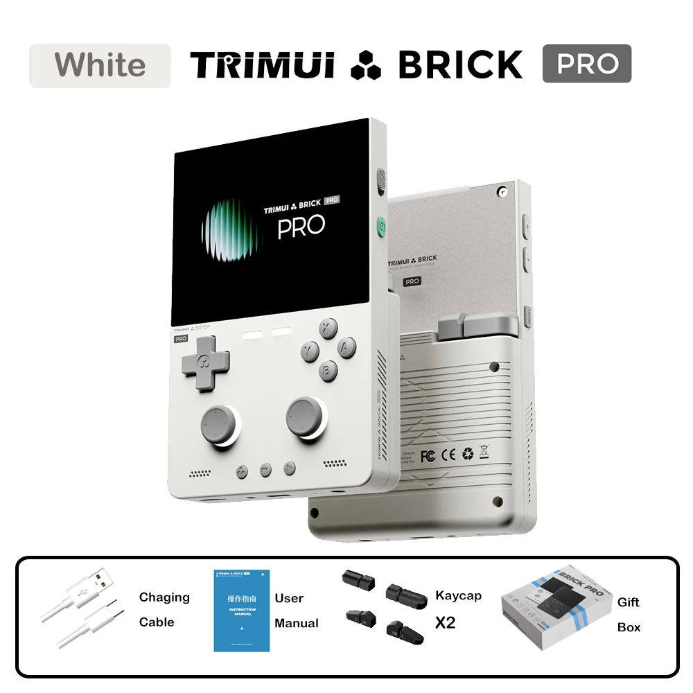 TrimUI Brick Pro Linux Open-Source Handheld-Konsole 3,95 Zoll Retro-Spielgerät Tragbarer Video-Geschenk für Gamer