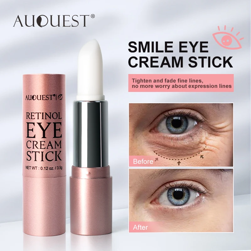 Anti Dark Circles Retinol Eye Cream Stick Eye Bags Remover Anti-Wrinkle Anti-Puffiness Reduces Fine Lines Skin Eye Care