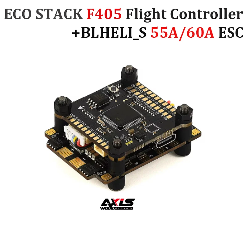 

AxisFlying Argus ECO STACK F405 Flight Controller BLHELI_S 55A/60A 4in1 ESC 4-6S 30X30mm for FPV Freestyle Drone DIY Parts