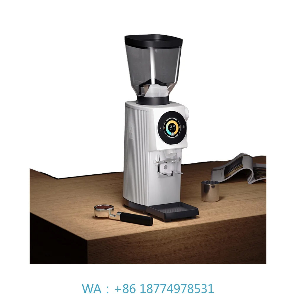 

Профессиональная кофемолка для эспрессо 600 Вт с жерновами 83 мм для отелей, автомобилей и барист, автоматическая коммерческая кофемолка