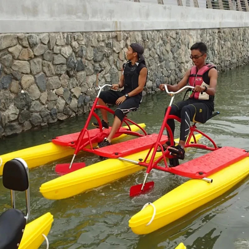 

Hot selling water pedal bikes floating water banana bicycle hydro bike