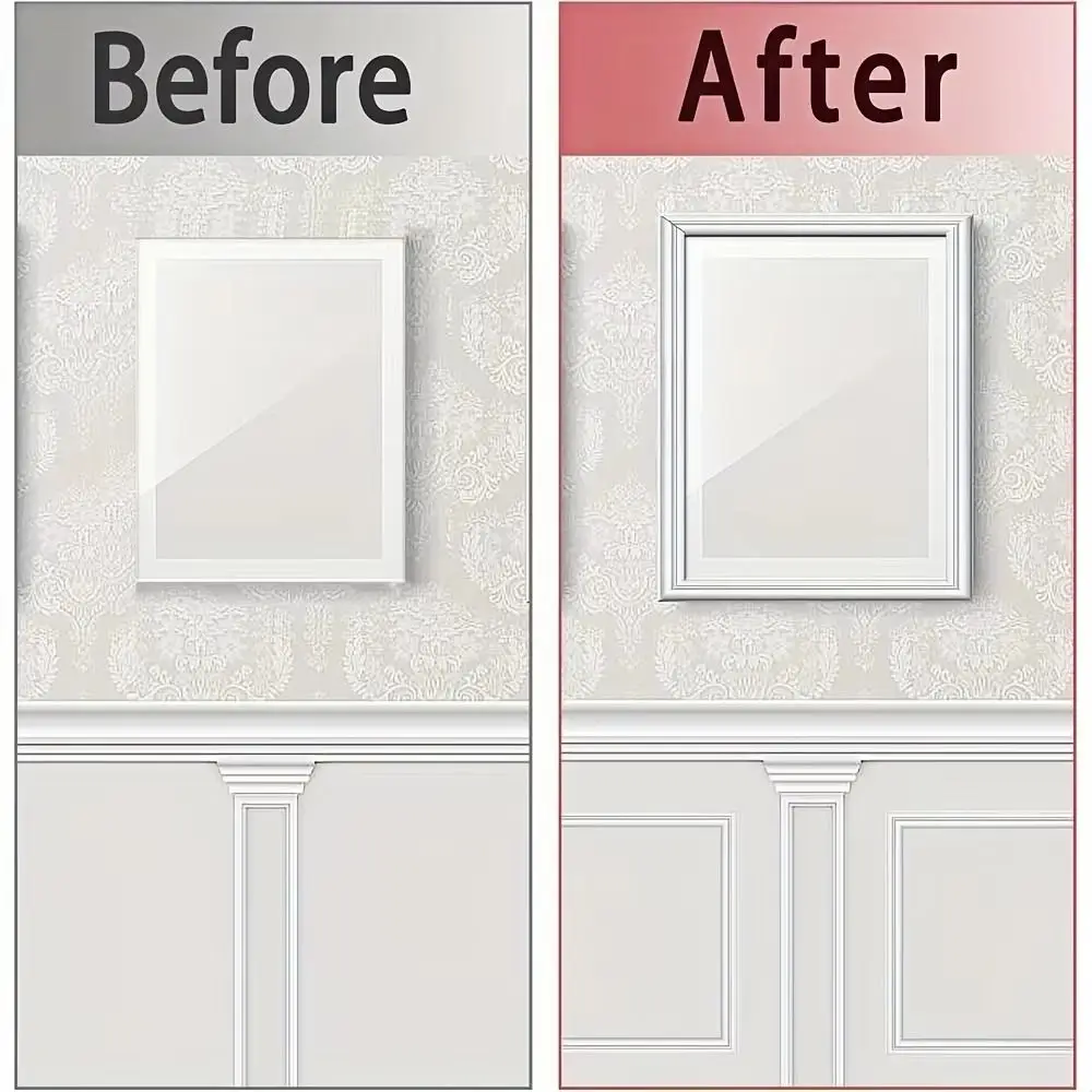Self-adhesive Wall Decorative Strips Flexible European-style Border Decorative Strips TPE TV Background Wall Lines