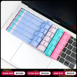 Silicone Keyboard Cover for Macbook Pro 13 2021 2020 2019 M1 Air 13 Screen Cover TPU Protector Sticker Film EU US-Enter