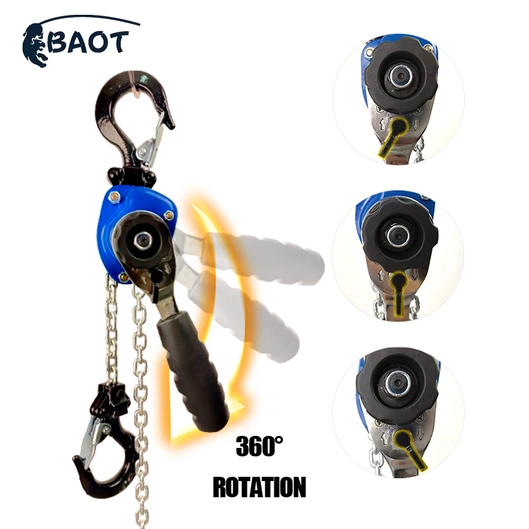 New 250KG Mini Lever Hoist Aluminum Body Portable Hand Chain Block DIY Home Repair Retail Narrow Space Working