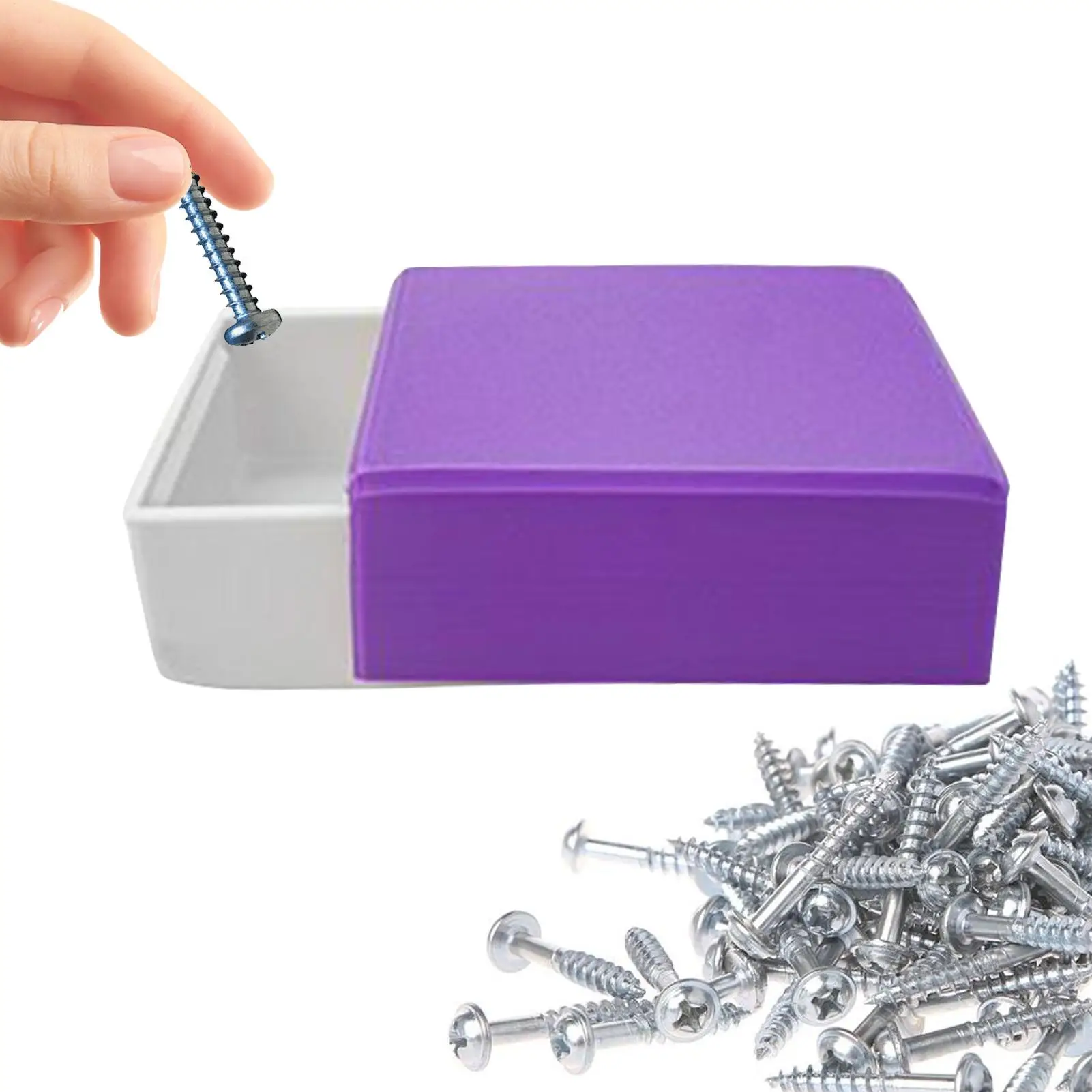 Caja organizadora de tornillos, caja pequeña para almacenamiento