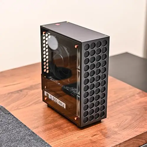 V9 Captain Полностью алюминиевый источник питания FLEX на заказ Небольшое шасси Поддержка двойного слота Полувысокий PCI