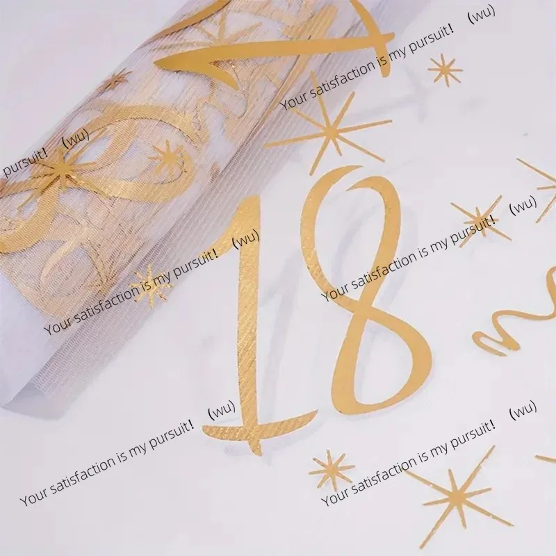 18th to 90th birthday tablecloth decoration, home restaurant birthday/anniversary table decoration