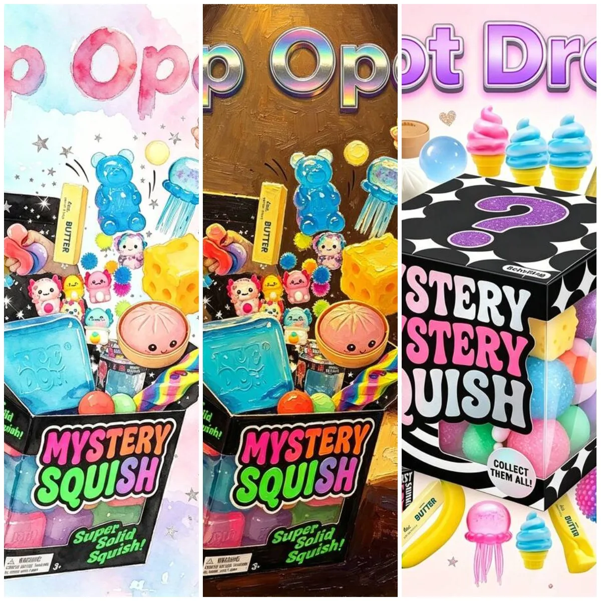 

Mystery Pull Squishy Toy Blind Box Sensory Fidget for Stress Relief Random Item