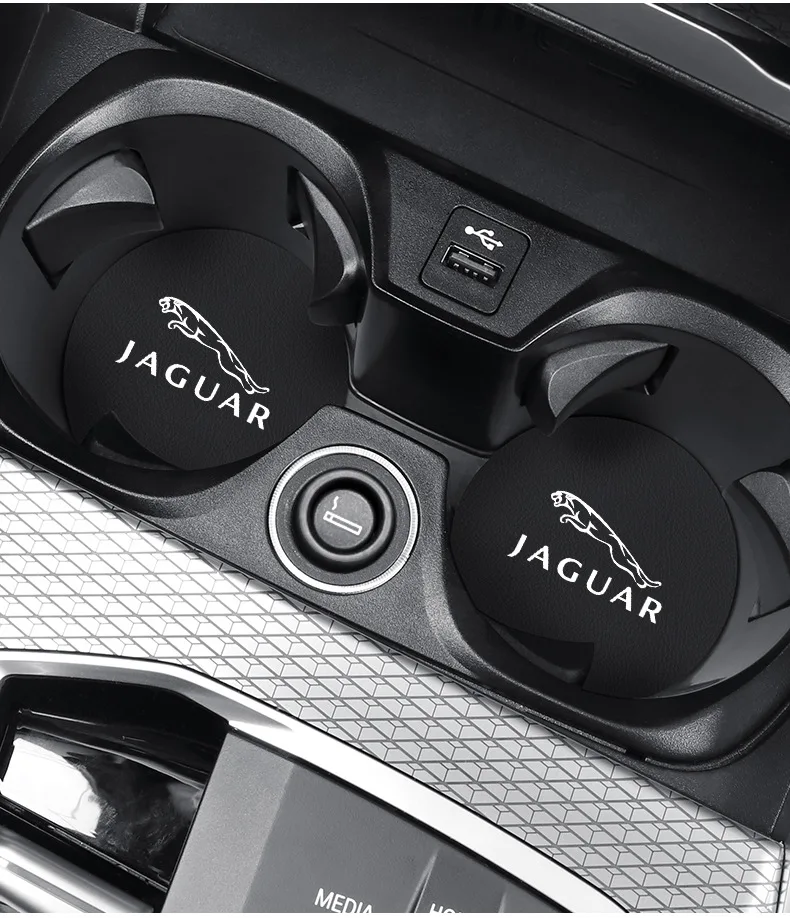 سيارة كأس الماء وسادة ملصق شعار ملحق ل جاكوار X S F XF XE XJ XK XEL XFL XJL XJ6 XJS XKR XFR F-Type F-Pace E-Pace I-Pace