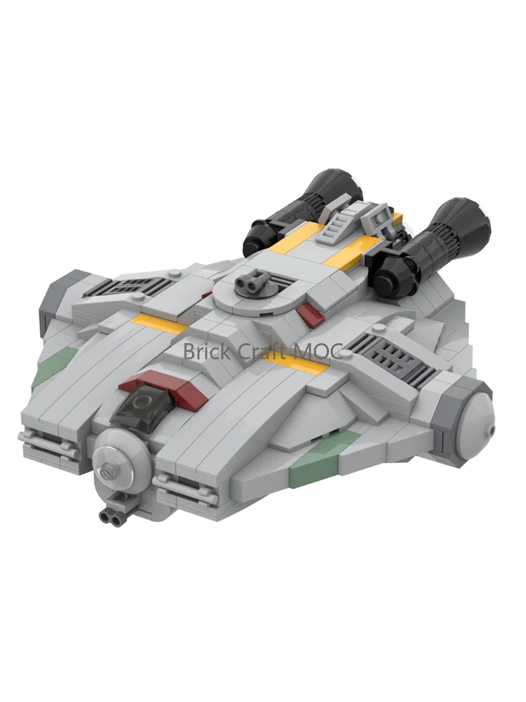 

MOC Sci-Fi Rebel Starship Building Blocks Set - Miniature Light Freighter Model Kit for Sci-Fi Fans