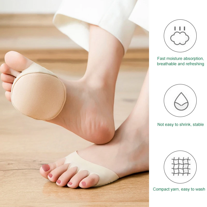 

2/4/8Pcs Foot Pad High Heel Forefoot Pad, Soft Invisible Metatarsal Support, Non-Slip and Anti-Foaming Insole Comfortable Insole