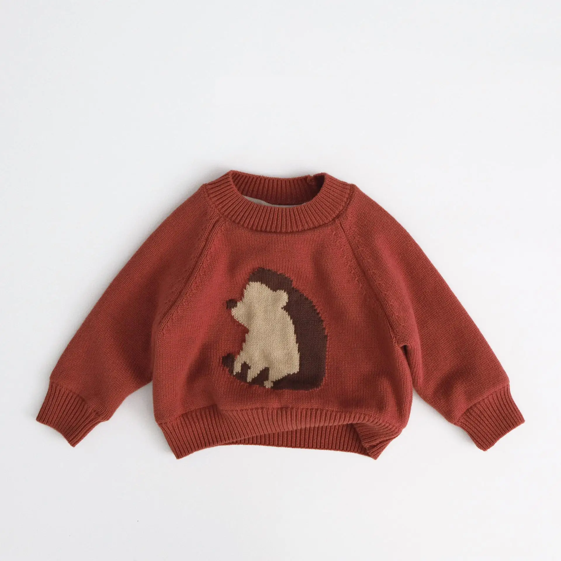 

2026 Spring New Children Long Sleeve Sweater Cotton Boys Cartoon Knitted Pullover Kids Girls Casual Tops Toddler Clothes