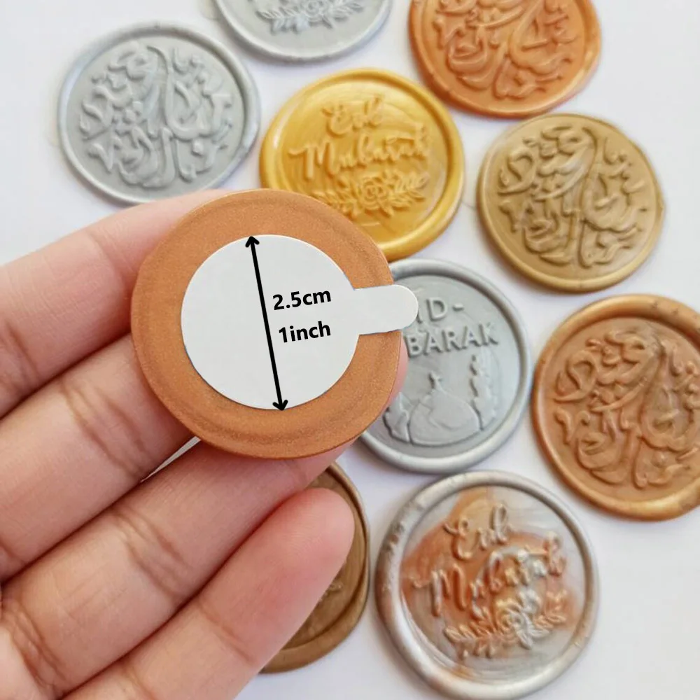 50 Stuks Zelfklevende Backing Stickers 25 Mm 1 Inch Dubbelzijdig Cirkel Zegellak Backing Sticker Voor Bruiloft Envelop plakboek