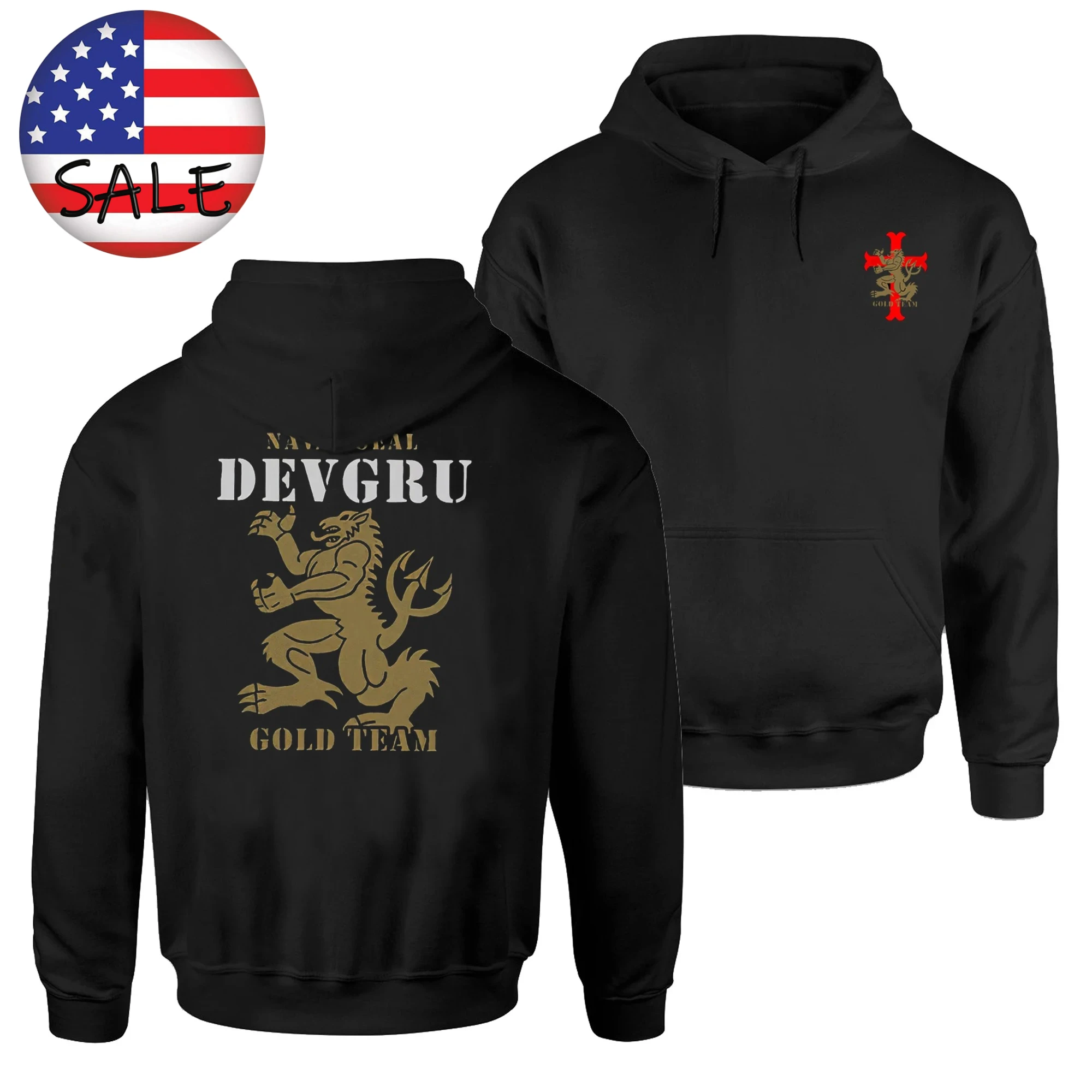 

Naval Seals DEVGRU Gold Team Lion Crusaders Special Forces Pullover Hoodie New 100% Cotton Comfortable Casual Mens Sweatshirts