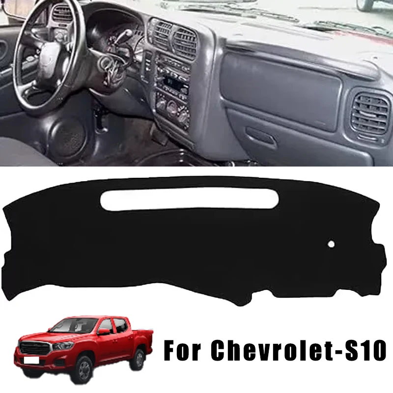 

For Chevrolet-S10 Car Dashboard Cover Sun Shade Mats Avoid Light Pads Instrument Panel Protective Car Accessories
