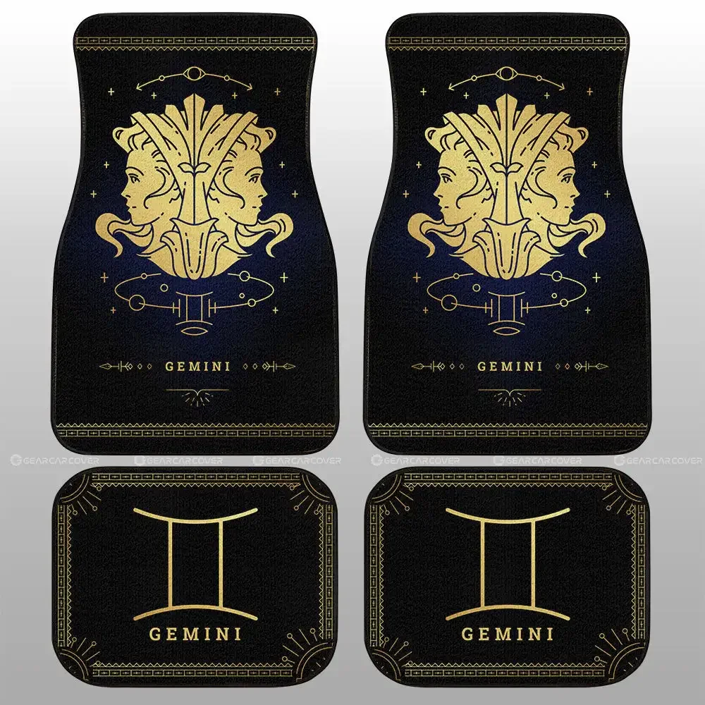 Gemini Car Floor Mats Custom Zodiac Car Accessories