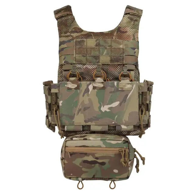Kamizelka taktyczna LV119 zestaw do przenoszenia płyt lekka wersja morska OTB Airsoft kamizelka myśliwska z torbą pod brzuchem potrójna torba na magnes