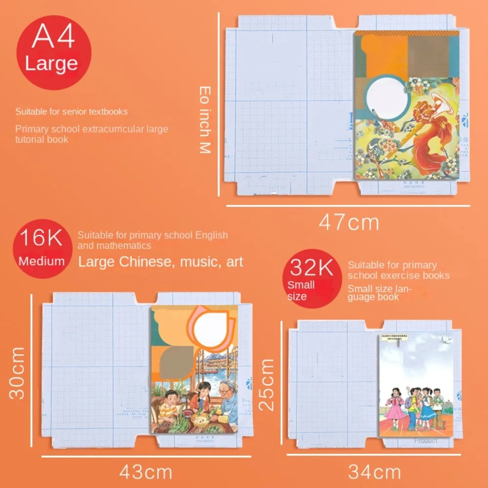 10 hojas A4 transparente envoltura de libro autoadhesiva impermeable cubierta protectora de libro transparente a prueba de suciedad envoltura protectora de cuaderno