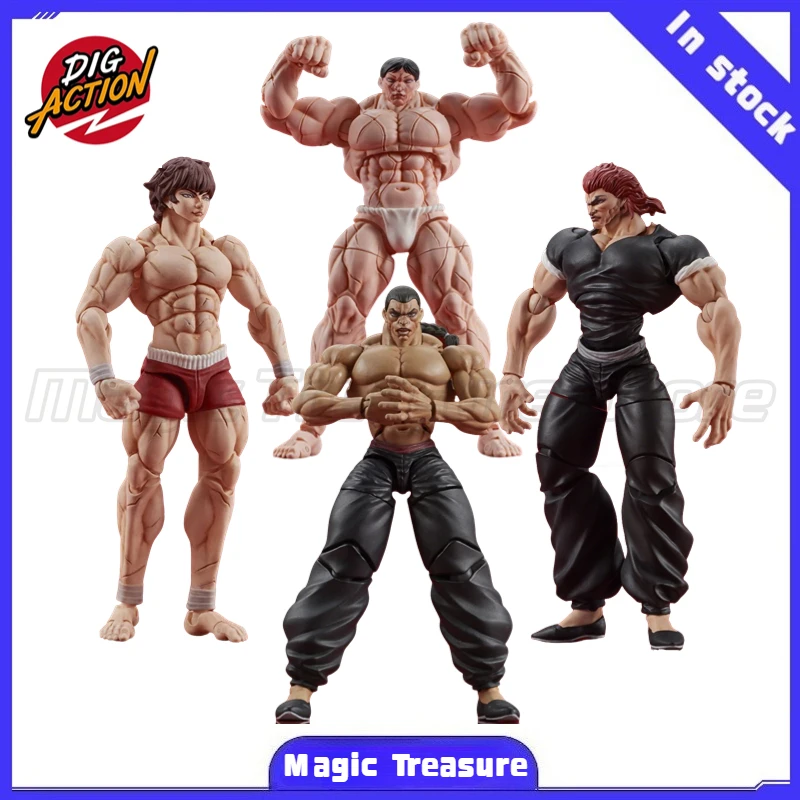 

【MT】DIGACTION Baki Hanma‌ Retsu Kaioh Hanma Yujiro KAORU HANAYAMA 4PCS 1/24 Animation Figure