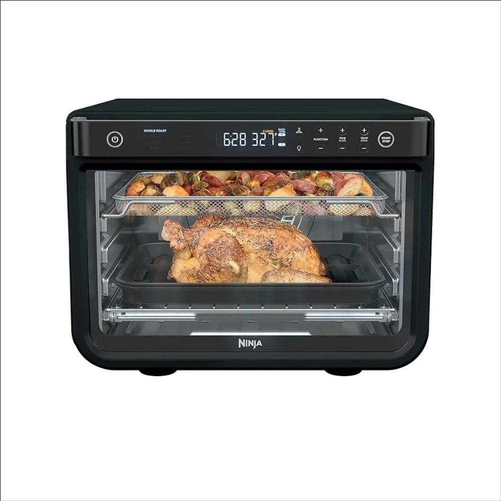 DT202BK Foodi 8-in-1 XL Pro Air Fry Oven, Large Countertop Convection Oven, Digital Toaster Oven, 1800 Watts