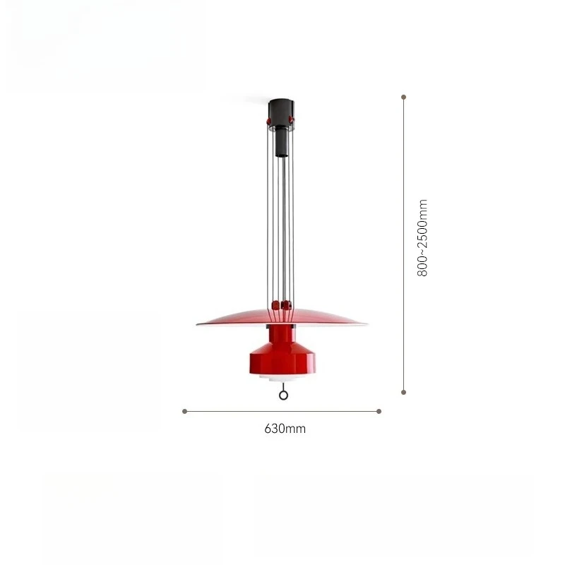 

Simple modern lift restaurant chandelier study flying saucer light fishing line chandelier