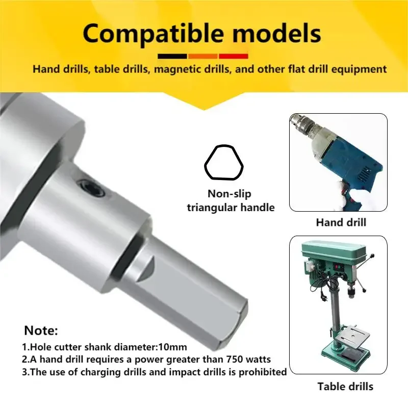 12-100mm TCT Hole Saw Drill Core c Bit for Carbon Steel metal Carbide Cutter Cutting Tool Steel Plates Drilling