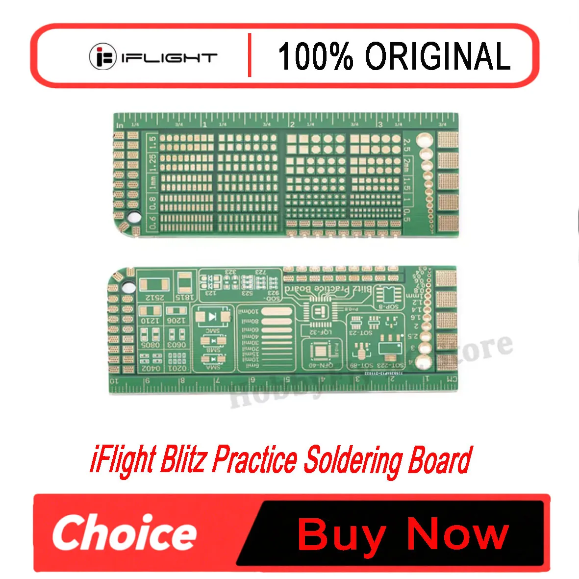 iFlight Blitz Practice Soldering Board Flight Controller ESC PCB Welding Technique Exercise 100x40mm For RC DIY FPV Racing Drone