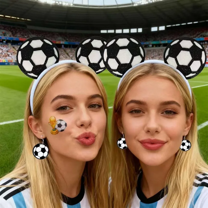 

Creative Personalized Football-Theme Headbands Hair Accessories Various Styles for Outdoors Party Unique Gift Idea