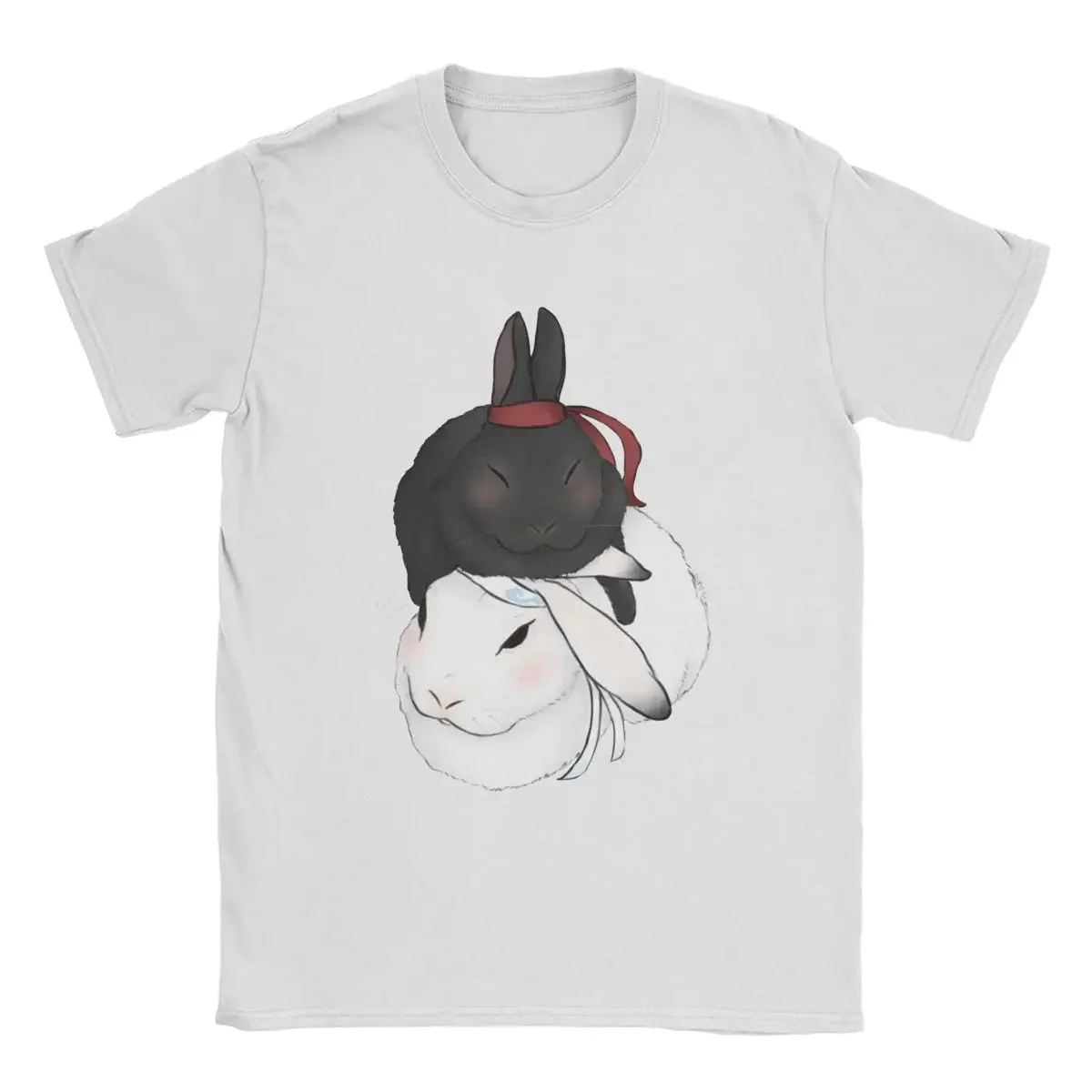 

Wang Xian Bunnieess The Untamed T Shirts Men's 100% Cotton Funny T-Shirt O Neck Mo Dao Zu Shi Tees Short Sleeve Clothing Gift