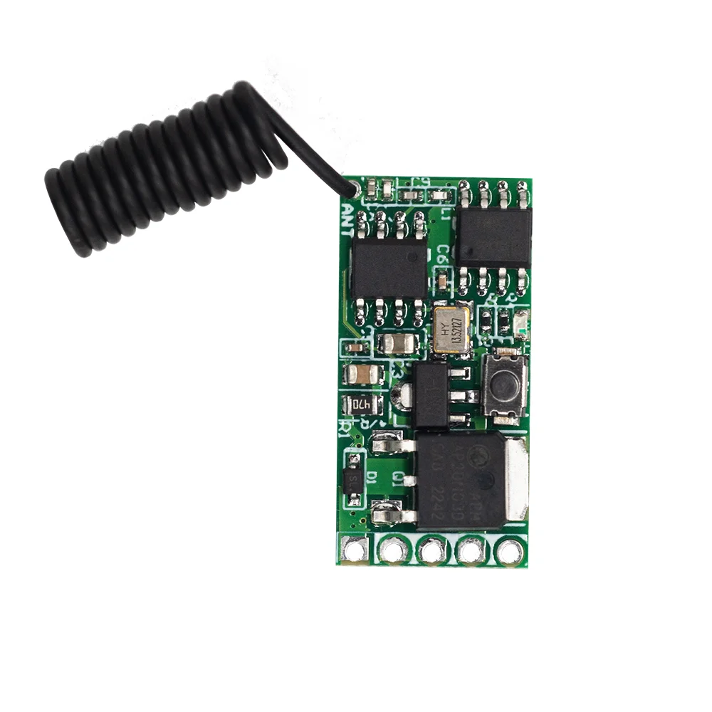 433MHz DC 12V 3.6V-24V Drahtloser Fernbedienungsschalter Langstrecken-Mini-Empfänger Sender LED-Licht Fernbedienung DIY-Kit – Detail 1